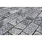 Mosaikfliese Brick XMI 117 (30,5 x 32,5 cm, Silbergrau, Poliert)