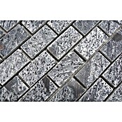 Mosaikfliese Brick XMI 117 (30,5 x 32,5 cm, Silbergrau, Poliert)