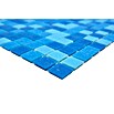Mosaikfliese Quadrat Mix (32,7 x 30,5 cm, Blau)