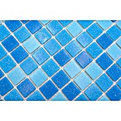 Mosaikfliese Quadrat Mix (32,7 x 30,5 cm, Blau)