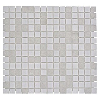 Mosaikfliese Quadrat Mix GM A 112 (32,7 x 30,5 cm, Weiß, Matt)
