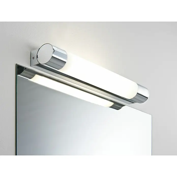 Paulmann Aplique LED para espejo Orgon - L x An x Al: 8,2 x 44 x 6 cm - Moderna lámpara de baño cromada montada sobre un espejo. Diseño elegante con iluminación brillante para una decoración de baño con estilo.
