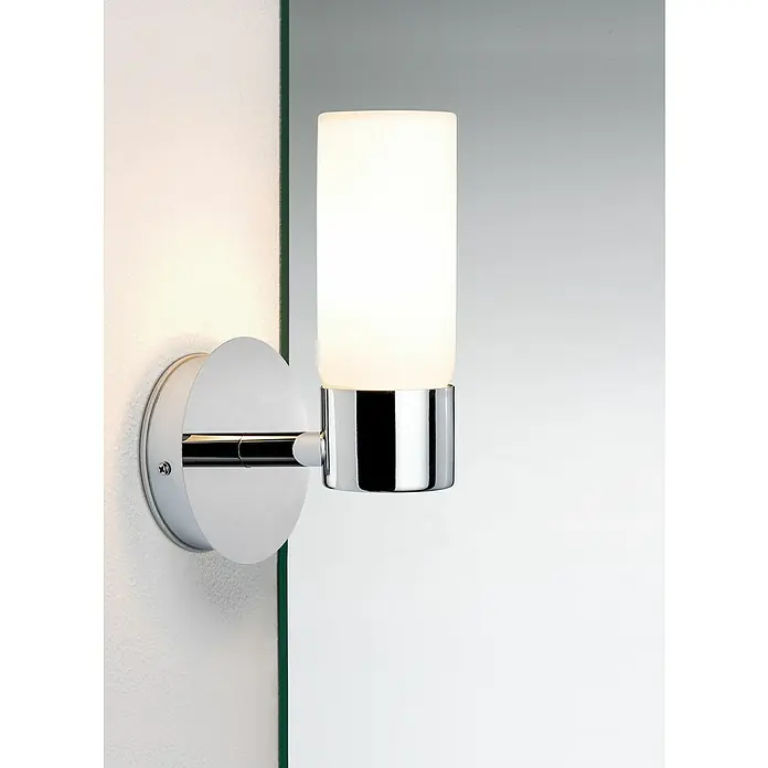 Paulmann Wandleuchte Eleon - 33 W, L x B x H: 13,5 x 10,5 x 20,3 cm, Chrom, G9 - Elegante Wandleuchte mit zylindrischem Lampenschirm und verchromtem Sockel, die ein warmes, diffuses Licht spendet. Ideal für Badezimmer und Flure.