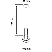 Paulmann Neordic Viseća svjetiljka (3 x 20 W, Crna, Visina: 200 cm)
