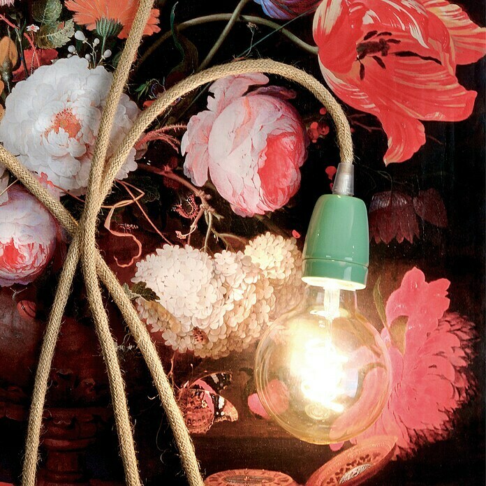 Home Sweet Home Lampfitting (E27, Munt, Porselein, Ø x h: 4,8 x 5,8 cm)