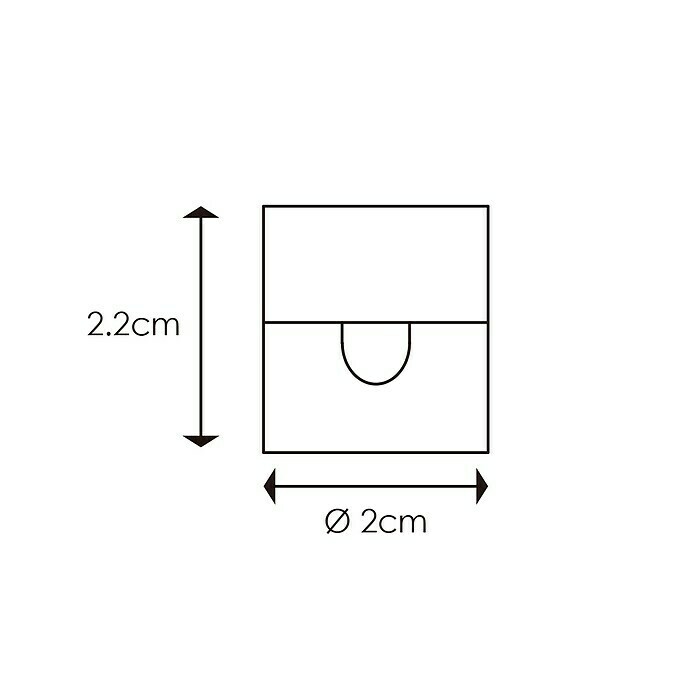 Home Sweet Home Kabelhouder (Zwart, Ø x h: 2 x 2 cm) | BAUHAUS