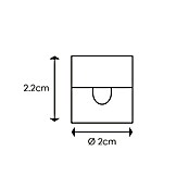 Home Sweet Home Kabelhouder (Zwart, Ø x h: 2 x 2 cm) | BAUHAUS