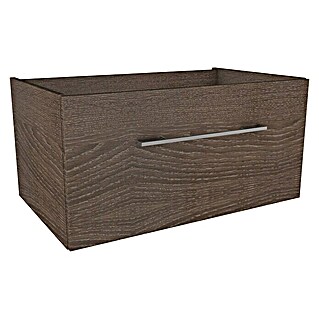 Camargue Stella Waschtischunterschrank  (79,4 x 48,9 x 39 cm, Eiche Maron)