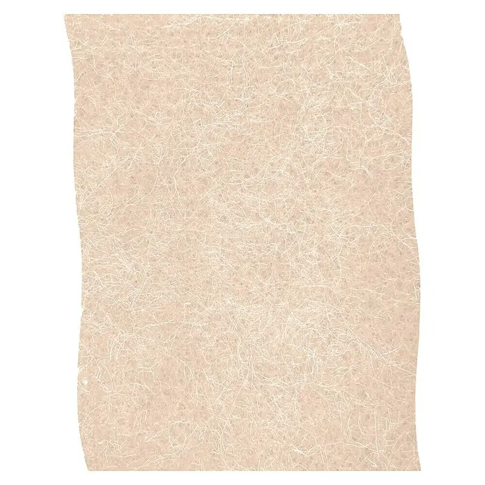 Bastelband Filz Tischband - Pfirsich, 200 cm - Nahaufnahme eines beigen Textilstücks mit feinen, unregelmäßigen Fasern für Handarbeiten.