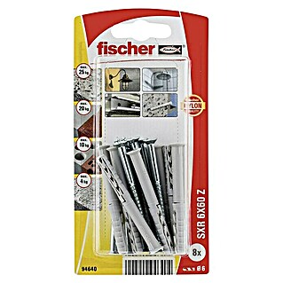 Fischer Constructieplug Z 6 x 60 mm (Pluglengte: 60 mm, Diameter plug: 6 mm, Met schroeven, 8 st.)