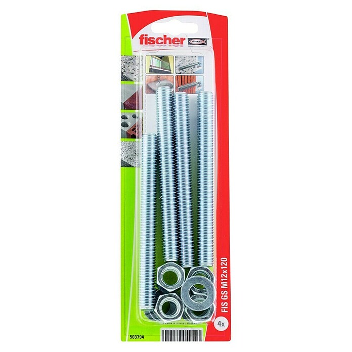 Fischer Draadstang FIS GS M12 x 120 K NV (Ø x l: 12 x 120 mm, 4 st.) | BAUHAUS