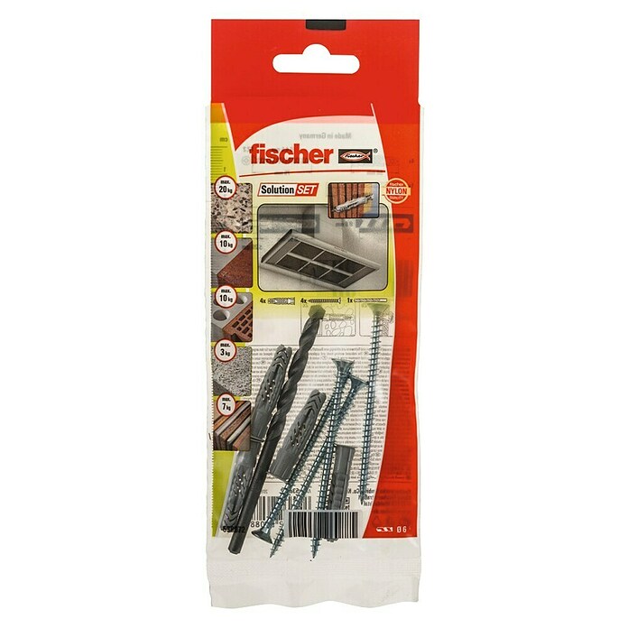 Fischer Bevestigingsset Set Kitchen fix B NV (Materiaal plug: Nylon, Diameter boorgat: 6 mm) | BAUHAUS