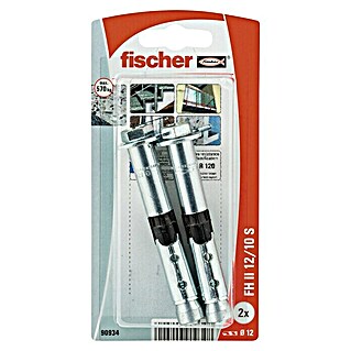 Fischer Anker voor zware lasten FH II 12/10 S K NV (Ø x l: 12 x 10 mm, Zeskantkop, 2 st.)