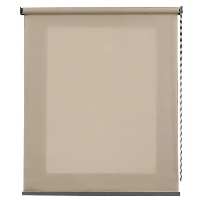 Estor enrollable Calm - An x Al: 140 x 250 cm, Camel, Unicolor - Estor enrollable beige que ofrece privacidad y control de la luz. Ideal para cualquier ventana, brindando funcionalidad y estética elegante.