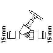 Absperrventil (Durchmesser: 15 mm, Mit Entleerung) | BAUHAUS