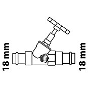 Absperrventil (Durchmesser: 18 mm, Mit Entleerung) | BAUHAUS