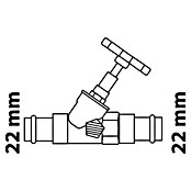 Absperrventil (Durchmesser: 22 mm, Mit Entleerung) | BAUHAUS