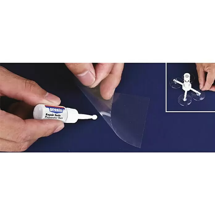 Presto Reparatur-Set für Windschutzscheiben - 8 -tlg. - Anwendungsbeispiel