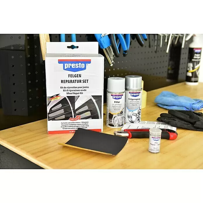 Presto Reparatur-Set für Felgen - 7 -tlg. - Stimmungsaufnahme