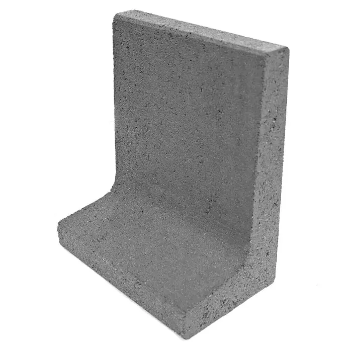 Christoph Mähstein Mähroboter L-Randstein - 24,5 x 29 x 15 cm, Grau, Beton - Ein grauer Winkelstein für den Garten. Vielseitig einsetzbar für Beeteinfassungen, Mauern oder dekorative Zwecke.
