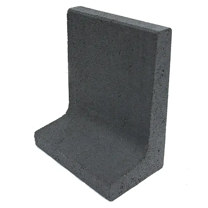 Christoph Mähstein Mähroboter L-Randstein - 24,5 x 29 x 15 cm, Anthrazit, Beton - Dunkelgraues L-förmiges Keramikprodukt, ideal für moderne Innenräume. Seine robuste Bauweise verspricht Langlebigkeit.