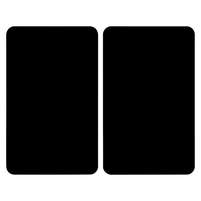 Wenko Placa de protección de vidrio Black - L x An: 30 x 52 cm, Negro, Panel de vidrio de seguridad - Superficie elegante y negra intensa, perfecta para fondos o para destacar otros elementos de diseño.