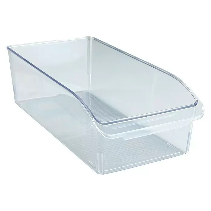 Wenko Organizer - L x B x H: 31 x 15 x 9,5 cm, Transparent - Transparente Kunststoff-Aufbewahrungsbox mit schräger Vorderseite für einfachen Zugriff.