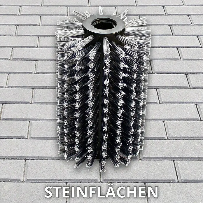 Güde Ersatzbürste Hart - Passend für: Güde Bodenreinigungsbürste GUD 500 - Bürstenwalze für Steinflächenreinigung. Das Produkt entfernt Schmutz und Ablagerungen von Pflastersteinen und anderen Steinböden effektiv.