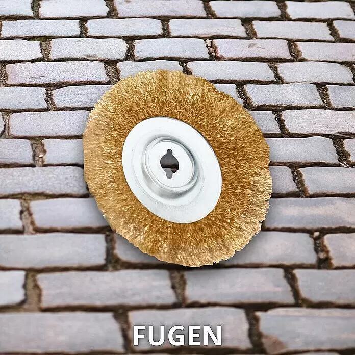 Güde Fugenbürste Metall - Passend für: Güde Bodenreinigungsbürste GUD 500 - Detailaufnahme
