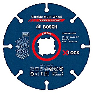 Bosch Expert Disco de corte de carburo Carbide Multi Wheel (Diámetro: 125 mm)