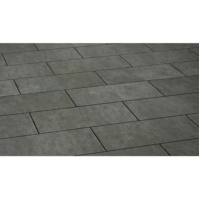 Palazzo Feinsteinzeugfliese Forum - 30 x 60 cm, Schwarz, Matt - Bodenbelag mit eleganten, grauen Fliesen.