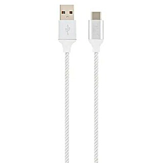 T'nB Cable de carga USB (Blanco, 3 m, Clavija USB C)