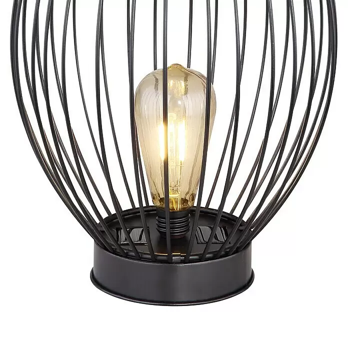 Globo Solar-Dekoleuchte - 0,06 W, Schwarz, Amber, IP44 - Detailaufnahme