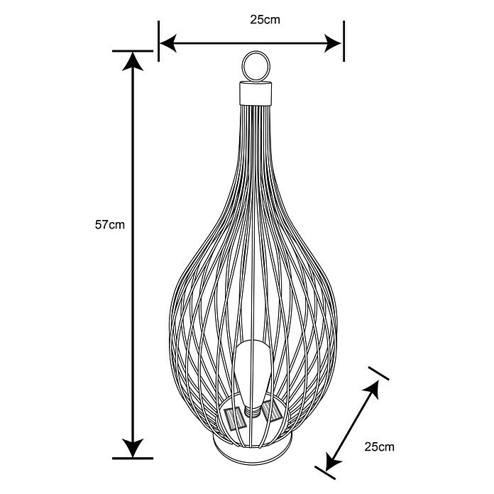 Globo Solarleuchte (Leuchtdauer: 6 h - 8 h, Ø x H: 25 x 57 cm, Warmweiß) | BAUHAUS