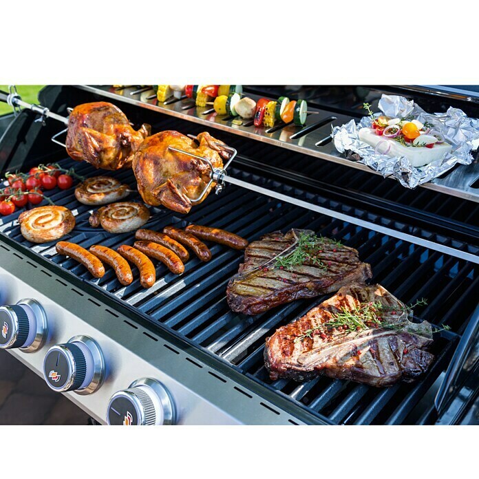 Kingstone KMS Gasgrill Cliff 450-IAnzahl Brenner: 4, Hauptgrillfläche: 70 x 45 cm, 17,5 kW Use Shot