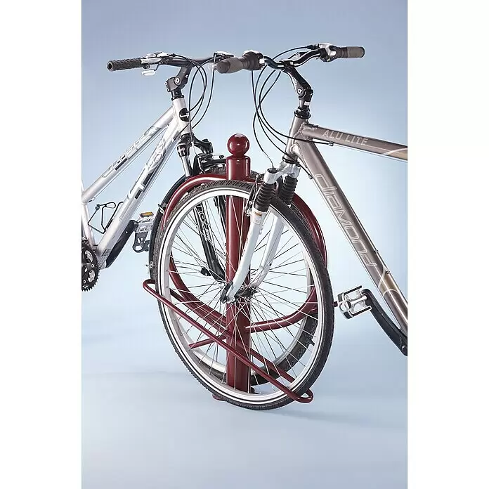 Mottez Fahrradständer - Passend für: Reifenbreite bis 50 mm, Geeignet für: 2 Fahrräder, 2 Bügel - Stimmungsaufnahme