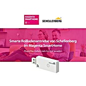 Schellenberg Funk-Rohrmotor Premium 20 Maxi (Max. Rollladenfläche: 8,5 m² bei Kunststoffrollläden, Einbaulänge: 555 mm, Zugkraft: 34 kg)