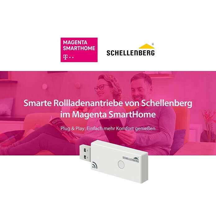 Schellenberg Funk-Rohrmotor Premium 10 MaxiMax. Rollladenfläche: 4,2 m² bei Kunststoffrollläden, Einbaulänge: 555 mm, Zugkraft: 20 kg Unknown