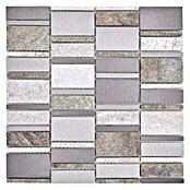 Mosaikfliese Mix XSA 505 (29,8 x 29,8 cm, Silber, Matt)