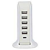 UniTEC Ladestation 6-Port-USB A/C (Weiß, 5 V, 7,5 x 9,1 x 17 cm) | BAUHAUS