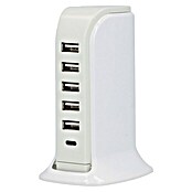 UniTEC Ladestation 6-Port-USB A/C (Weiß, 5 V, 7,5 x 9,1 x 17 cm) | BAUHAUS