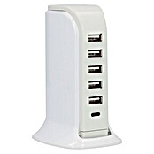 UniTEC Ladestation 6-Port-USB A/C (Weiß, 5 V, 7,5 x 9,1 x 17 cm) | BAUHAUS