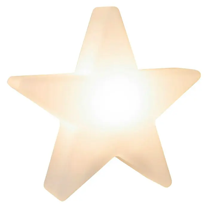8 Seasons Design Shining Leuchtstern Star Mini - 9 W, Weiß, L x B x H: 10 x 40 x 37 cm - Leuchtender Stern: Dekorative Sternleuchte für eine stimmungsvolle Atmosphäre in jedem Raum.