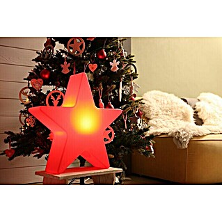 8 Seasons Design Shining Leuchtstern Star Mini (9 W, Rot, L x B x H: 10 x 40 x 37 cm)