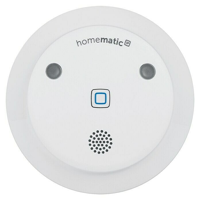 Homematic IP Sirena de alarma (Funciona con pilas, Señal de alarma: 90 dB, Ø x Al: 12,4 x 4,5 cm)