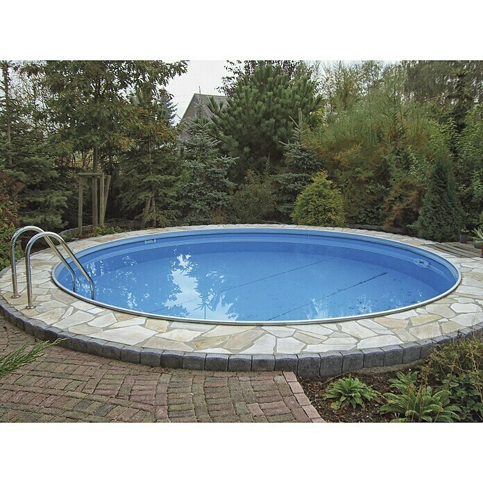 myPool Premium Pool-Set RundbeckenØ x H: 250 x 120 cm, 5 m³ Mood Shot