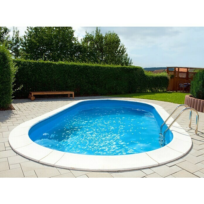 myPool Premium Pool-Set Ovalbecken (L x B: 4,9 x 3 m, Höhe: 1,2 m, 15 m³)
