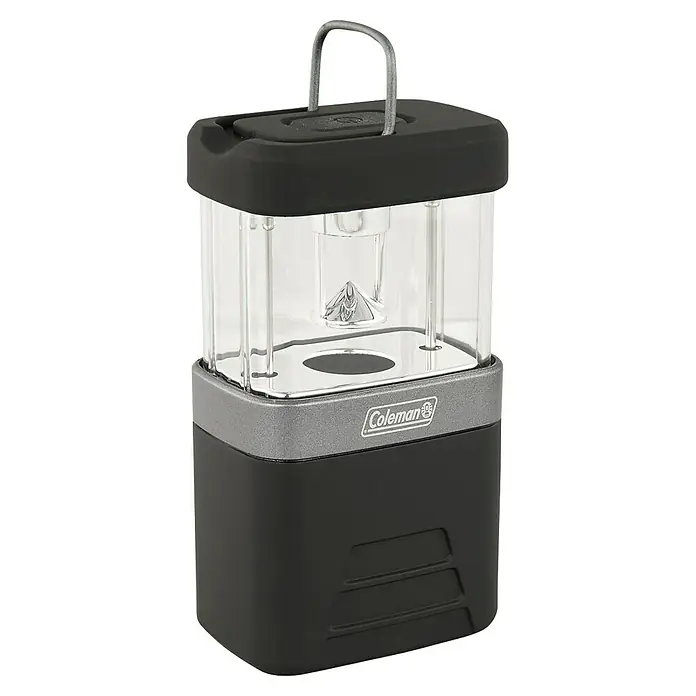 Coleman Lámpara de camping pack-away - 5 x 7 x 12,5 cm, IPX4 - Linterna Coleman, ideal para camping, con una carcasa robusta y asa de transporte práctica, para una iluminación exterior versátil.