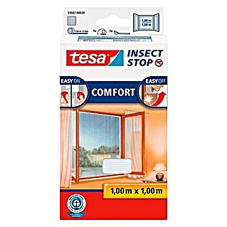 Tesa Insect Stop Mrežica za zaštitu od insekata Comfort (D x Š: 100 x 100 cm, Pričvršćivanje čičkom, Bijele boje)