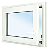 Solid Elements Kunststofffenster Eco Line (B x H: 80 x 50 cm, DIN Anschlag: Links, Weiß)